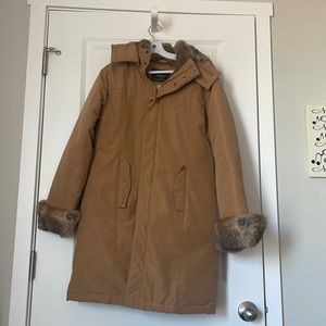 Gigirizzi Italian winter coat, real fur lined size small